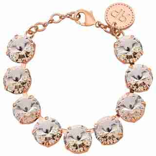 Rebekah Price Silk Rivoli Bracelet - Rose Gold
