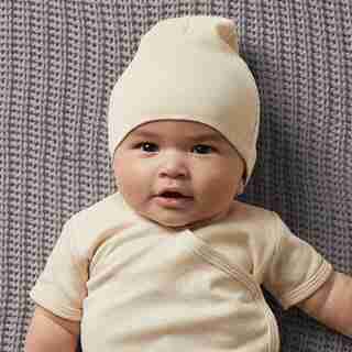 THE LITTLEST ORGANIC HAT - OATMEAL BABY 0-12 MONTHS