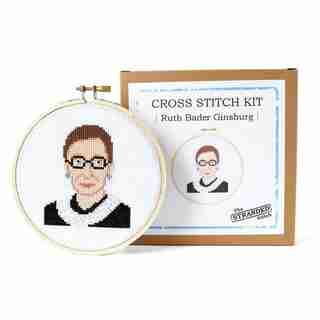 Cross Stitch Kit Ruth Bader Ginsburg
