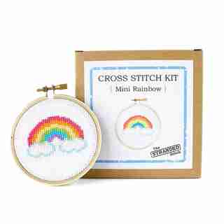 Mini Cross Stitch Kit Rainbow