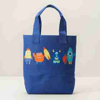 INDIGOKIDS MONSTERS CANVAS BEACH TOTE