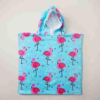 IndigoKids Poncho Towel - Flamingo