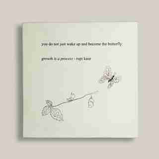 Toile Growth Process – Rupi Kaur (30,5 CM X 30,5 CM)