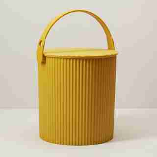 HACHIMAN OMNIOUTIL STORAGE BUCKET YELLOW 10L