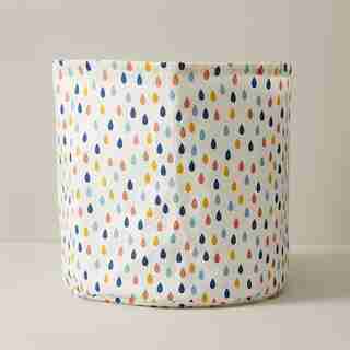 MINI MAISON RAINSTORM CANVAS BASKET