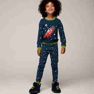 PYJAMA DEUX-PIÈCES POUR ENFANTS – DINOSAURE, TAILLE 10