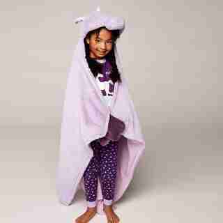 WONDER CO. HOODED BLANKET UNICORN