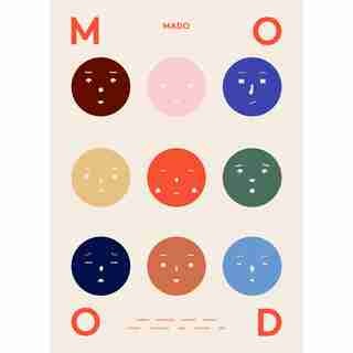 9 Moods Art Print 8" x 10"