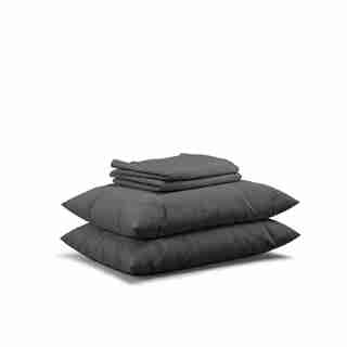 Flax Sleep Linen Sheet Set — Charcoal, Queen