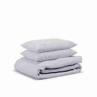 Flax Sleep Linen Duvet Set — Lavender, King