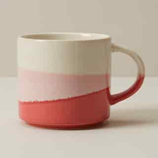 DIPPED CERAMIC MUG DUSTY ROSE