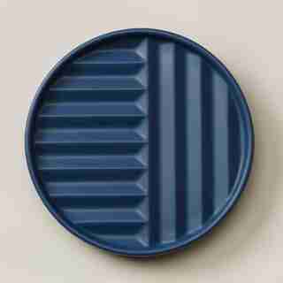 OUI PLANTER SAUCER BLUE JAY MEDIUM