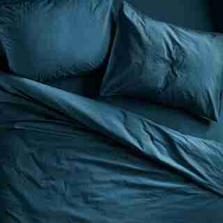 OUI ORGANIC COTTON DUVET COVER QUEEN OCEAN