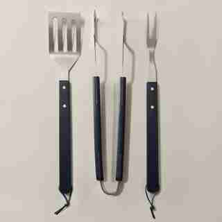 OUI WOOD HANDLE BBQ TOOLS SET OF 3