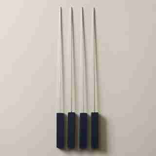 OUI WOOD HANDLE BBQ SKEWERS SET OF 4