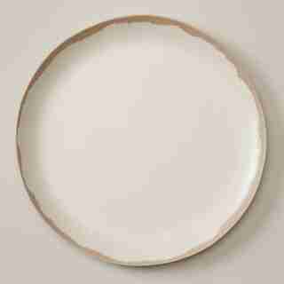 OUI BAMBOO MELAMINE DINNER PLATE WARM GREY
