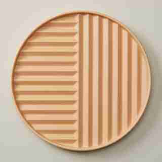 8" PLANTER SAUCER, LIGHT ROSE