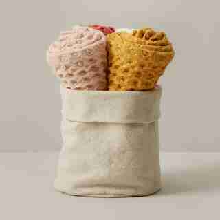 SET OF 4 KITCHEN TOWELS, WARM TONES
