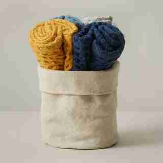 SET OF 4 KITCHEN TOWELS, COOL TONES