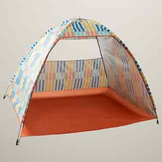 OUI BEACH TENT BROKEN STRIPE MULTI