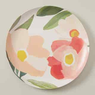OUI BAMBOO MELAMINE DINNER PLATE CITRUS
