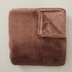 FAUX FUR THROW BLANKET, HEATHER