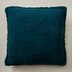 SHERPA PILLOW, TWO-TONE BLUE 18" X 18"