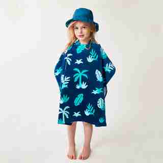WONDER CO. x ERICA SHAW PONCHO TOWEL TROPICAL PALM