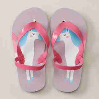FLIP FLOPS, UNICORN KIDS MEDIUM