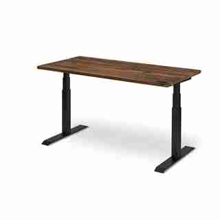 The Sway Desk - Solid Walnut / Black Frame / 30"x72"