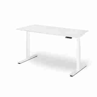 The Shift Desk 2.0 - Ice White / White Frame / 24"x48"