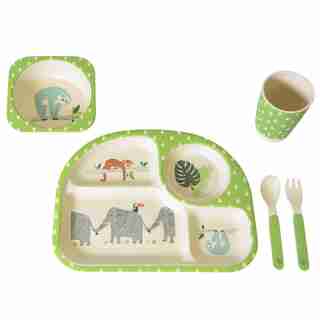 BAMBOO FEEDING GIFT SET - JUNGLE