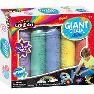 Cra-Z-Art Giant Chalk Sticks, 5 count