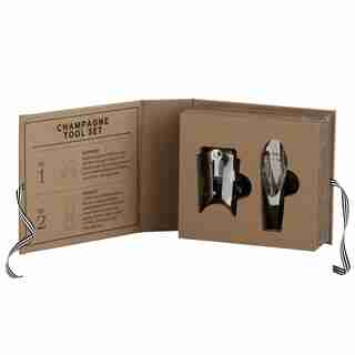 CHAMPAGNE STOPPER AND POURER GIFT SET