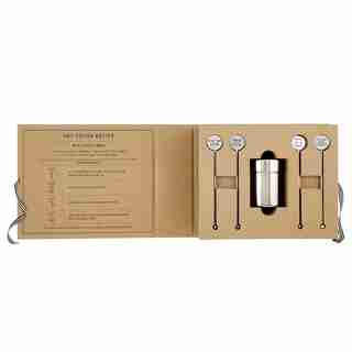 HOT COCOA SHAKER AND STIR STICKS GIFT SET