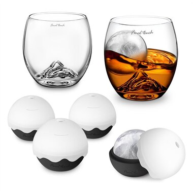 On the Rock Glass and Ice Ball Gift Set