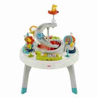 Fisher Price 2-in-1 Sit-to-Stand Activity Center, Spin 'n Play Safari