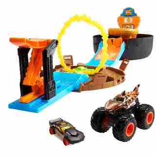 Hot Wheels® – Monster Trucks – Coffret de jeu Pneu à cascade