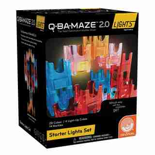 Mind Ware Q-BA-MAZE Starter Lights Marble Run Set