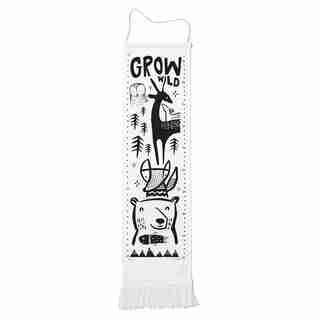 Wee Gallery® Canvas Growth Chart Organic Cotton Woodlands