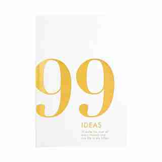 Kikki.K 99 Ideas Book Time Is Now White/Gold