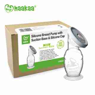 Silicone Breast Pump with Suction Base & Silicone Cap Combo 100 ml