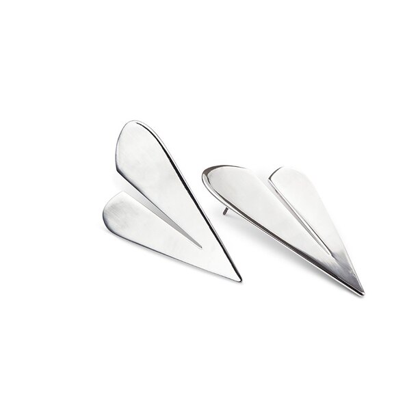 JENNY BIRD TWO OF HEARTS EARRINGS - STERLING SILVER