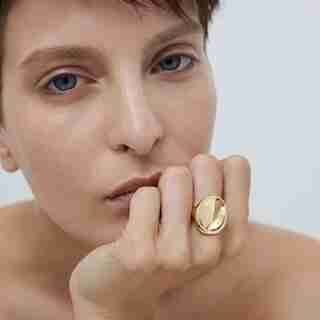 JENNY BIRD Mithras Ring - Gold, Size 7