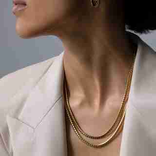 Jenny Bird - Priya Double Strand Necklace, Gold