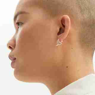 All Love Earring Studs, Silver