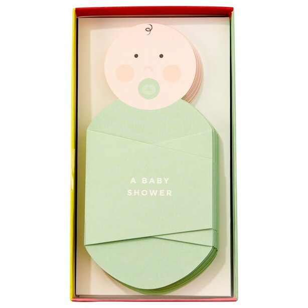 Cheree Berry Swaddle Soiree Baby Shower Invite Notecards