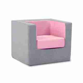 Monte Cubino Kid's Size Chair Nordic Grey/Pink