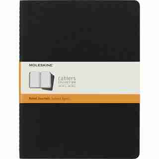 Moleskine XL Ruled Cahier Black Cover