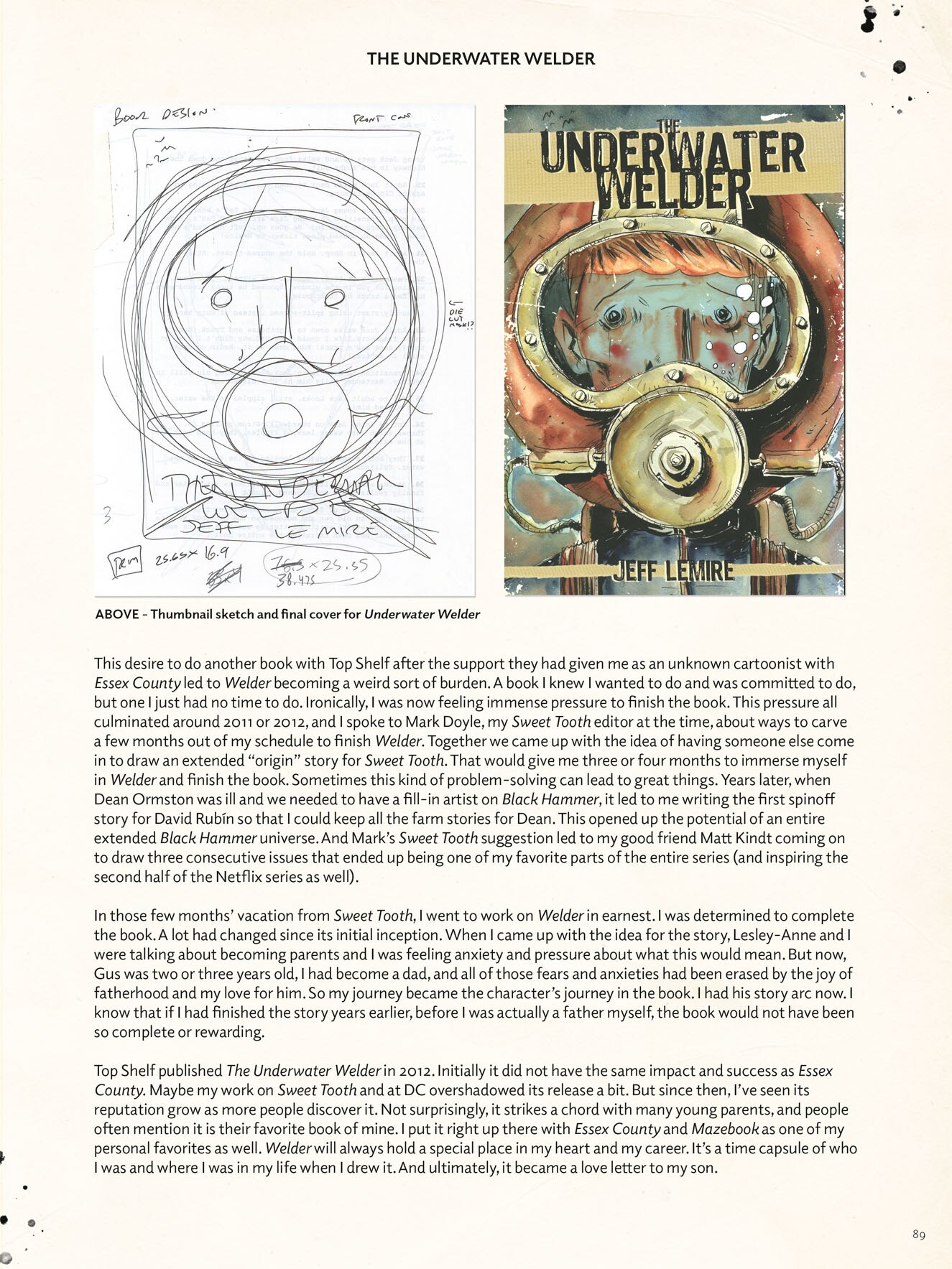 10,000 Ink Stains: A Memoir Book By Jeff Lemire, ('tc') | Indigo